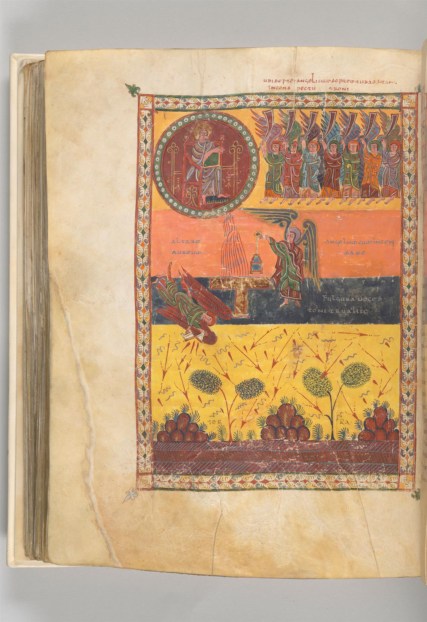 Los siete ángeles frente al Trono, Beato de Magio